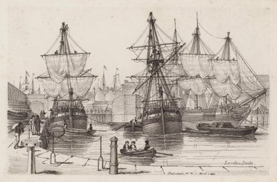 Londense Docks door Henry Moses