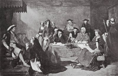 Het Proces van Catherine Howard door Henry Nelson (after) O