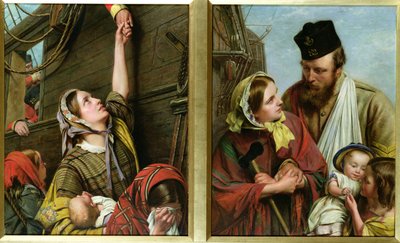 Oostwaarts Ho! Augustus, 1857, en Weer Thuis, 1858 door Henry Nelson ONeil