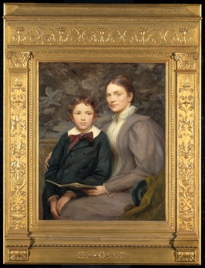 Mevrouw William T. Evans en Haar Zoon door Henry Oliver Walker