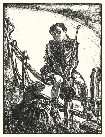 Shakespeare lied: "Een vrolijk hart gaat de hele dag, Jij verdrietig, vermoeit in mijl-a" door Henry Ospovat