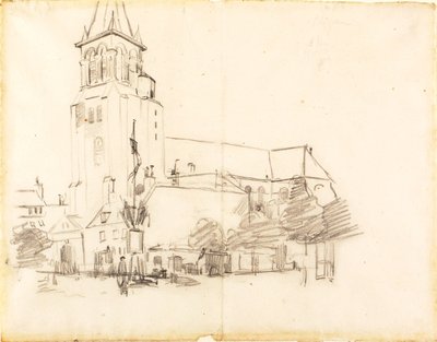 Kerk, St.-Germain-des-Prés, Frankrijk door Henry Ossawa Tanner