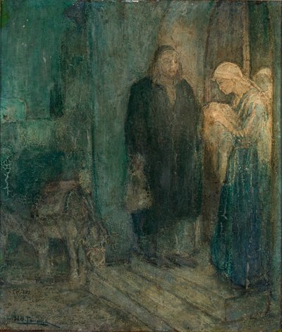 Vertrek naar Egypte (In de Herberg) door Henry Ossawa Tanner