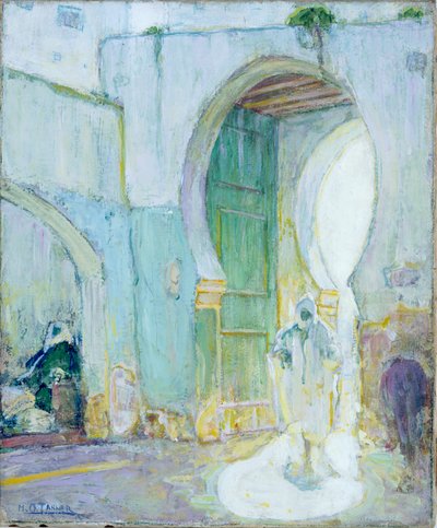 Poort, Tanger, ca. 1912 (olieverf op doek) door Henry Ossawa Tanner