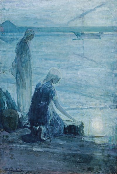Mozes in de rimboe door Henry Ossawa Tanner