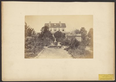 Herenhuis van John E. Seabrook, vanuit de tuin. Edisto eiland, Zuid-Carolina door Henry P. Moore