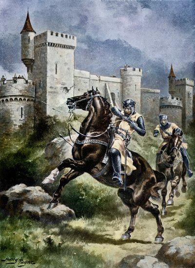 Het Beleg van Chaluz, illustratie uit 