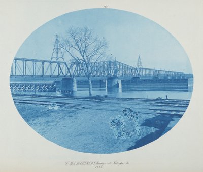 C.M. & St. P. RR-brug bij Sabula, Ia. door Henry Peter Bosse