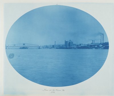 Levee at La Crosse, Wis.,1891 (photo) door Henry Peter Bosse