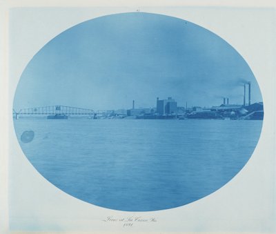 Levee bij La Crosse, Wis. door Henry Peter Bosse