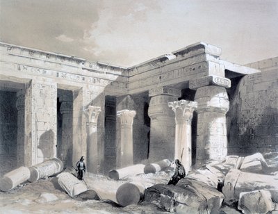 Medinet Abou, Thebe, Egypte, 19e eeuw door Henry Pilleau