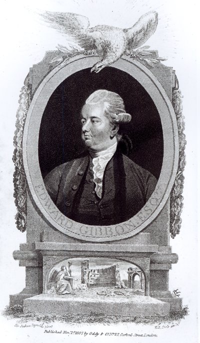 Portret van Edward Gibbon, uit 