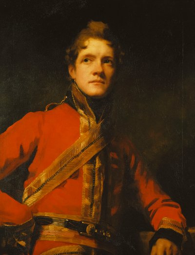 Portret van Luitenant-Kolonel Morrison van de 7e Dragonders, Halflengte, in Uniform door Henry Raeburn