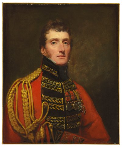Portret van Luitenant-Generaal William Stuart, Halflang, in Uniform door Henry Raeburn