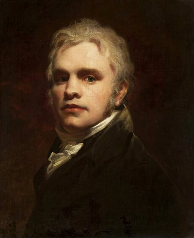 Portret van een man. door Henry Raeburn