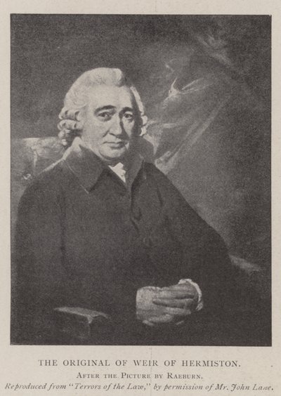 Het origineel van Weir of Hermiston door Henry Raeburn