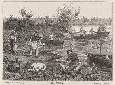 Zwanen-Vangen door Henry Robert Robertson