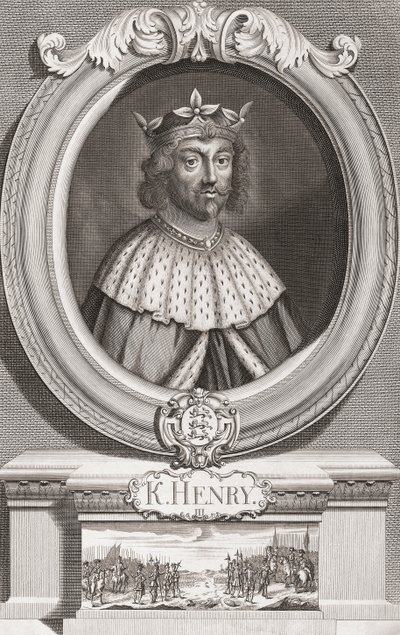Hendrik III, Koning van Engeland. Portret door Henry Roberts