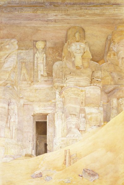 Abu Simbel, 1900 door Henry Roderick Newman
