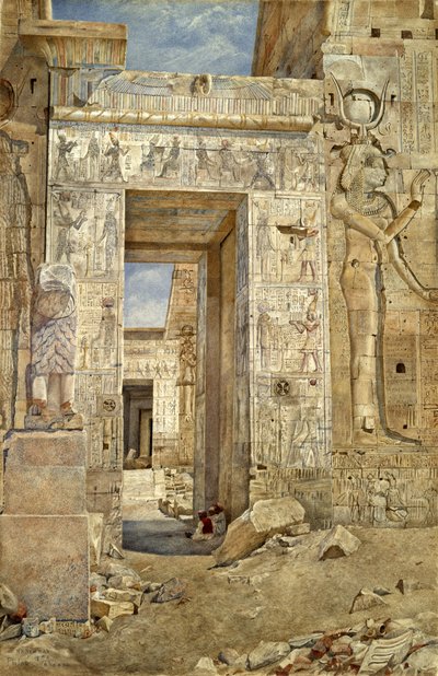 Ruïnes bij Philae, 1894 door Henry Roderick Newman