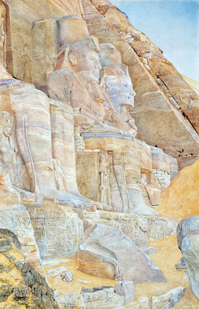 De Grote Tempel van Abu Simbel door Henry Roderick Newman