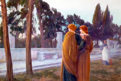 De dag is voorbij (schilderij) door Henry Ryland