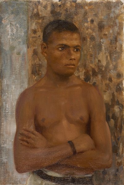 Halflengte van Ralph, 1923 door Henry Scott Tuke