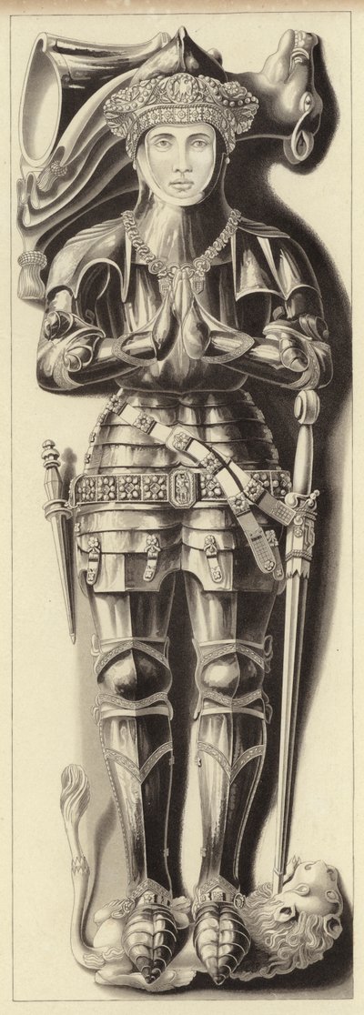 Beeltenis van Sir Richard Vernon door Henry Shaw
