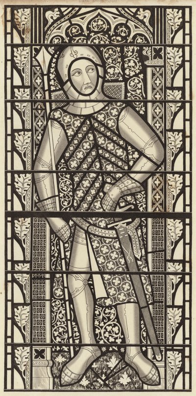 Gilbert de Clare, Graaf van Clare, van Tewkesbury Abbey Church, ca. 1340 door Henry Shaw