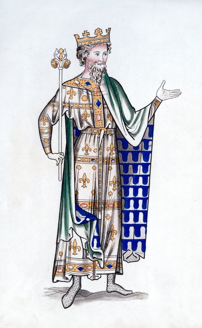 Koning, eind 12e eeuw, 1843 door Henry Shaw