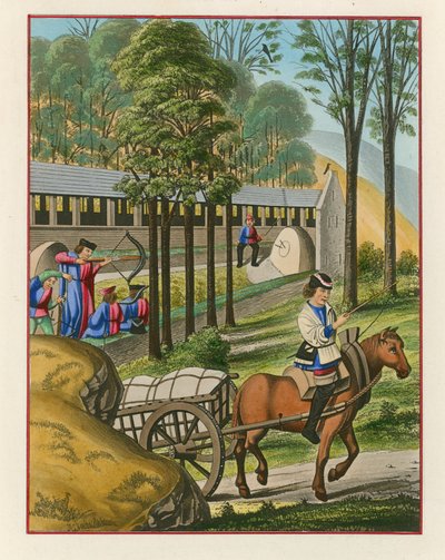 Schieten op de schijf, 1496 door Henry Shaw