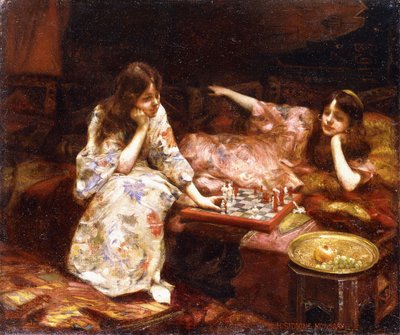 Rust - Een schaakspel door Henry Siddons Mowbray