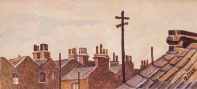 Daken vanaf Rounton Road, ca. 1930 door Henry Silk