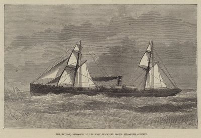 De Haytiaan, behorend tot de West India and Pacific Steam-Ship Company door Henry Spernon Tozer