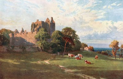 Craigmillar Castle, bij Edinburgh (kleurenlitho) door Henry Sutton Palmer