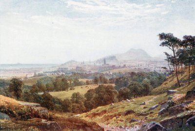 Edinburgh van "Rust en wees dankbaar" (kleurenlitho) door Henry Sutton Palmer