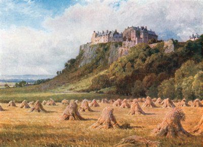 Stirling Castle vanaf de Koningsknoop (kleurenlitho) door Henry Sutton Palmer