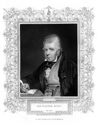 Sir Walter Scott, 1e Baronet, productief Schots historicus en dichter door Henry Thomas Ryall