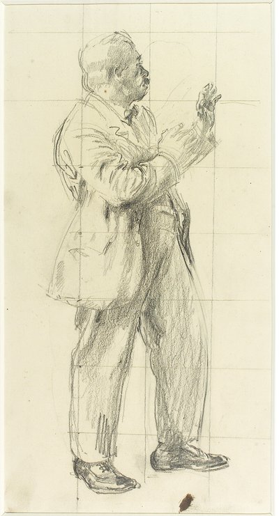 Portret van een Man door Henry Tonks