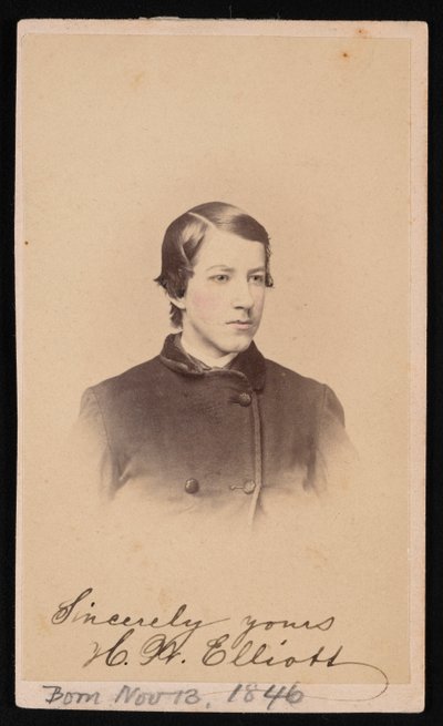 Portret van Henry Wood Elliott 1846-1930, 1865 door Henry Ulke