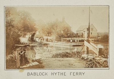 Bablock Hythe Veerboot door Henry W. Taunt