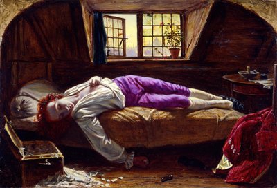 Chatterton De Dood van Chatterton, 1856 door Henry Wallis