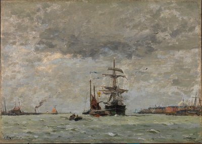 Ingang tot de haven door Henry Ward Ranger