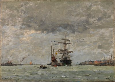 Ingang van de haven, 1890 door Henry Ward Ranger