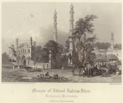Moskee van Abdul Raheim Khan door Henry Warren