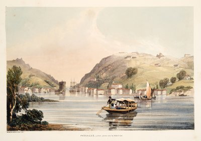 Positie van Lord John Hay, bij Passages, uit Schetsen van landschappen in de Baskische provincies van Spanje, met een selectie van nationale muziek, uitgegeven 1838 door Henry Wilkinson