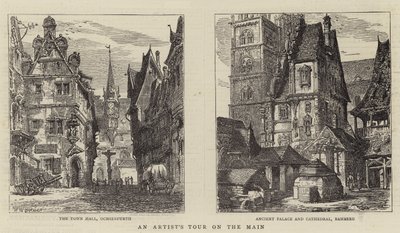 Een kunstenaarsreis op de Main door Henry William Brewer