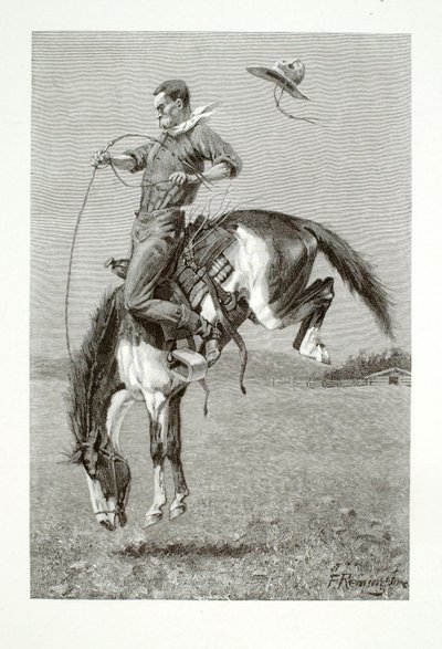 Een rijdende bronco door Henry Wolf