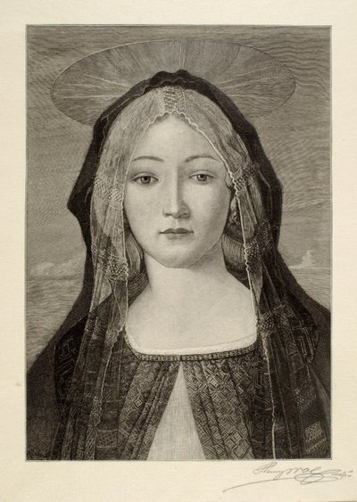 Een madonna door Henry Wolf