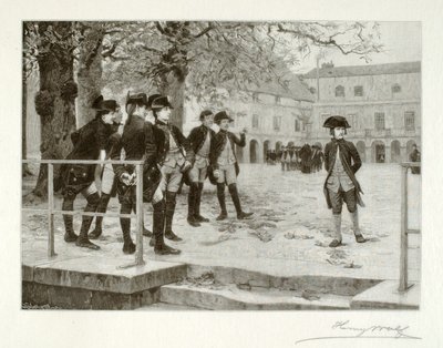 Bonaparte, de Nieuweling, op de School van Brienne door Henry Wolf